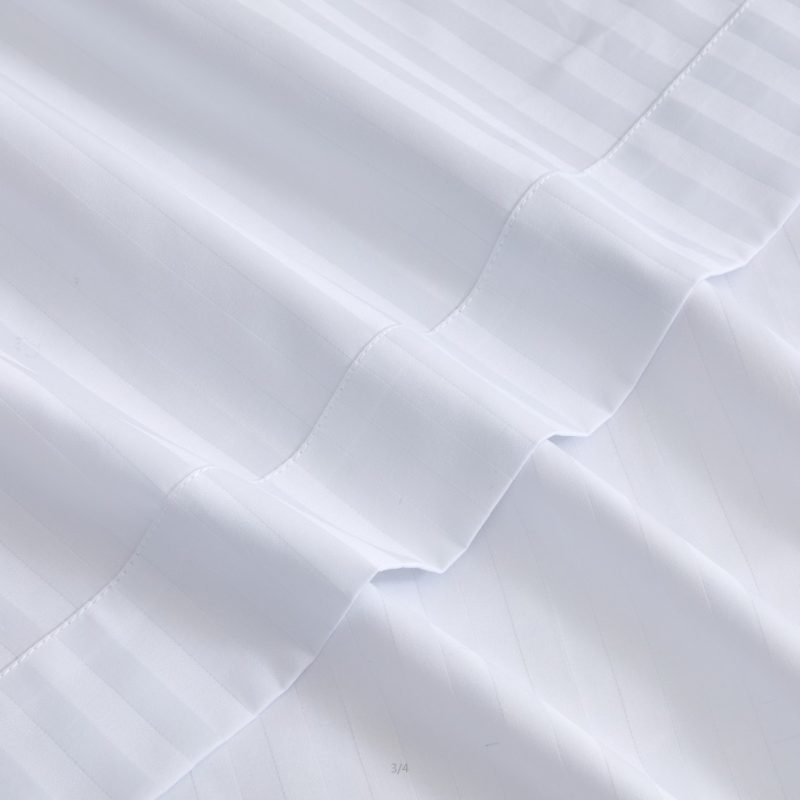 LIFE 1 CM Sateen Stripe Queen Flat 90"x110", Case of 24 - Image 3