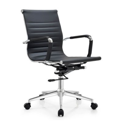 Angled view of HT-728BX Ergo Chair with Arms showing ergonomic profile
