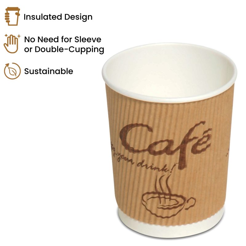 Hot & Cold Paper Cup Unwrapped 8Oz, Case of 900 - Image 2