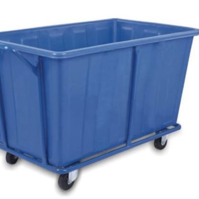 Laundry Cart – 12 Bushel, Blue, Metal Cage, 49”L x35”W x31”H, Case of 1