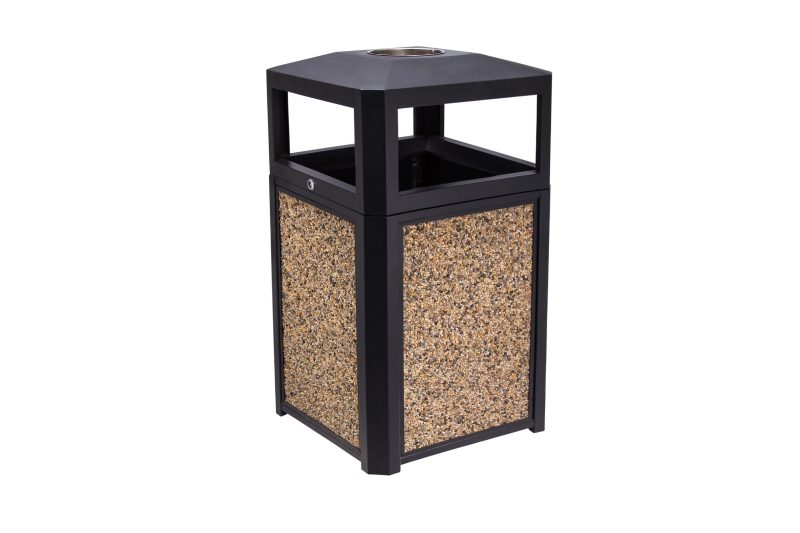 Trash Can Sand Panel Fancy 45 Gallon, Case of 1