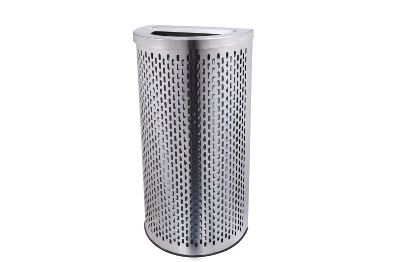 Trash Can Half Round Fancy, Case of 1
