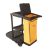 Commercial janitor cart for hotel housekeeping 58.5”x22”x13”