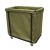 Commercial laundry cart with metal frame and durable fabric bag, 37.8 x 5.5 x 22.8 inches