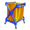 X-shape laundry cart for hotels with vinyl bag