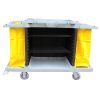 Hotel maid cart with 9 compartments