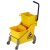 Yellow mop bucket with side press wringer for hotels