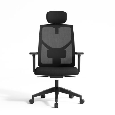 Front view of HT-9092A high-back conference chair