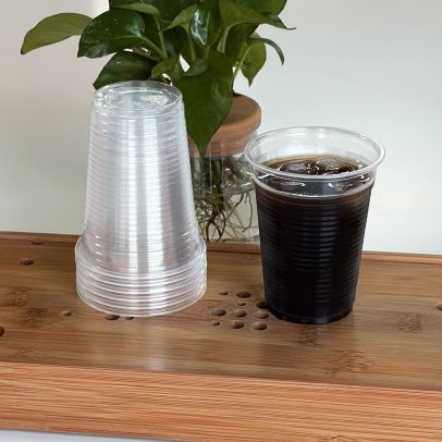 7Oz clear juice cup for hotel and motel beverage service.