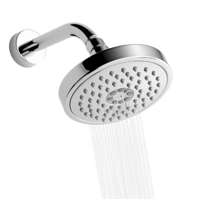 Stainless steel high-pressure shower head for hotel bathrooms