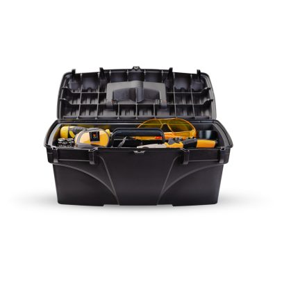 Plastic housekeeping tools basket for hotel and motel room service use