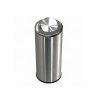 Durable hotel trash can with secure lid for waste management