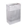Sleek rectangular trash can for hotel bathrooms or lobbies