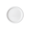 6-inch biodegradable sugarcane plate for hotel dining.