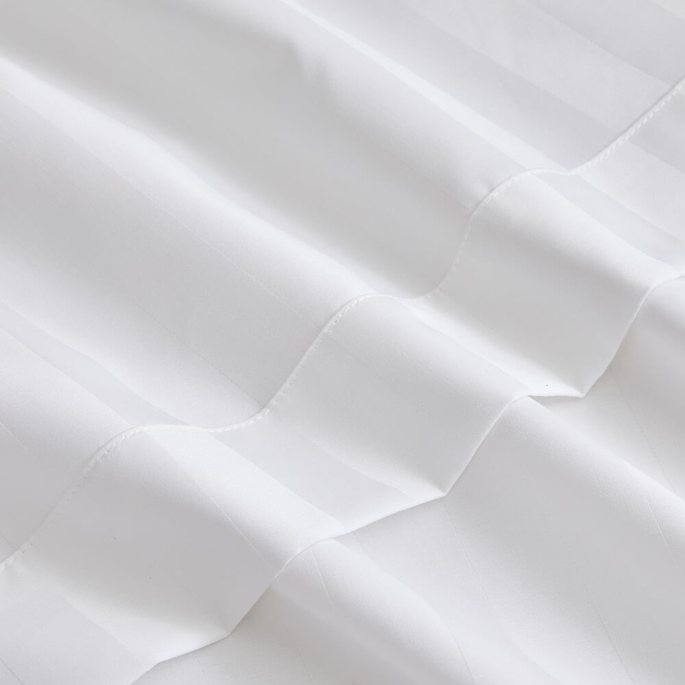 Close-up of 1″ Sateen Stripe Fabric – T-250 Cotton Blend