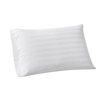 T-250 Standard Pillowcase – White Sateen Stripe, Case of 72