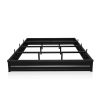 Full XL 10-inch steel bed frame with high box base for hotels