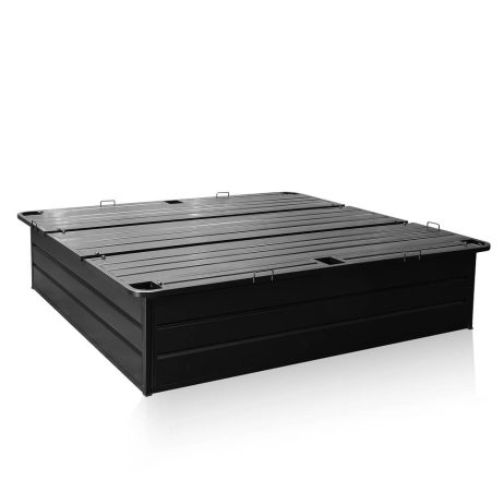 King steel sheet top bed frame, 18-inch height