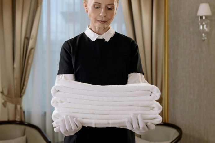 Staff with Fresh linens and Organized with Smart Folding